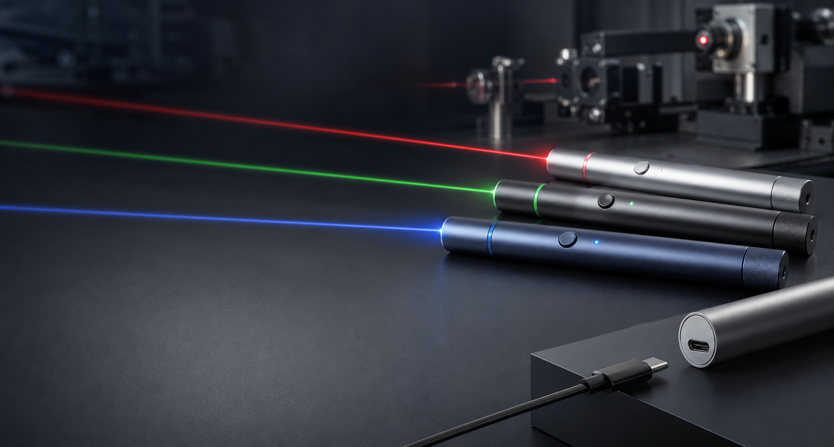Rechargeable laser pointer manufacturer product photography